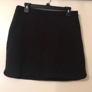 Black mini skirt